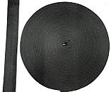 Стропа(ремінна стрічка) чорна 3 см посилена, фото 3