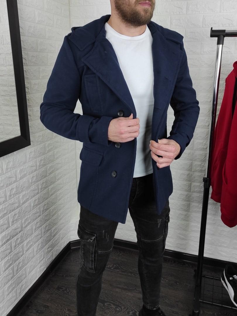 Пальто мужское кашемировое с капюшоном Код RA1950 - фото 5 - id-p1388063694
