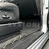 Преміум клас, чорні з бежевим рядком 3D килимки Lexus GX460/Toyota Prado 150 TLC150/GX460 (5 місць), фото 7