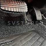 Преміум клас, чорні з бежевим рядком 3D килимки Lexus GX460/Toyota Prado 150 TLC150/GX460 (5 місць), фото 5