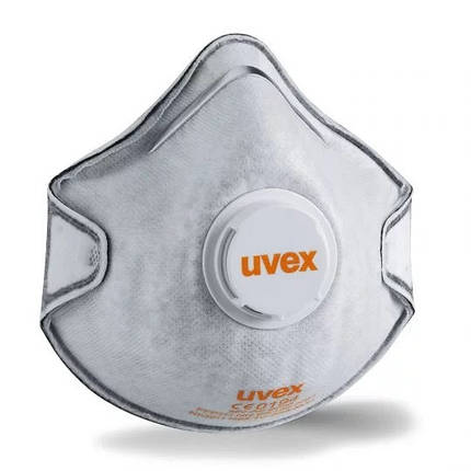 Респіратор із клапаном "Uvex 2220" FFP2 + вугілля, фото 2