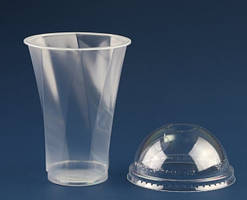 Склянка для смузі PP, Ø95 мм, h=122 мм, 400 мл, з гранями