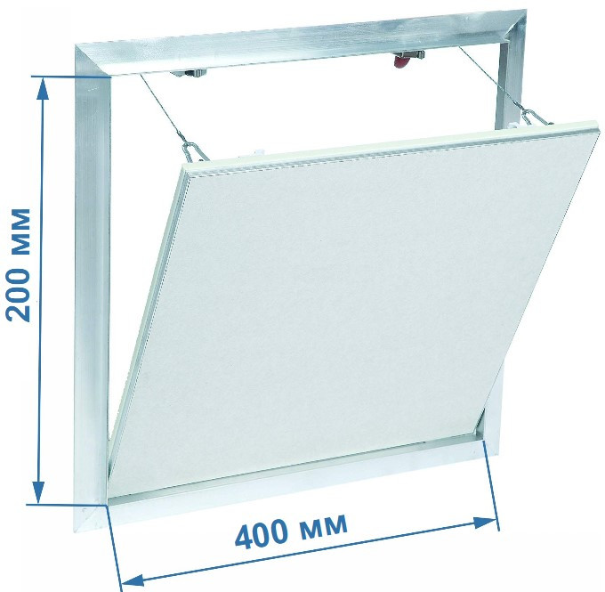 Ревізійний люк F2 400x200 мм 12,5 мм, фото 1