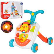 Дитячі музичні ходунки-каталки штовхачі (сортер, підсвічування, музичне брязкальце) НЕ 0830, фото 2