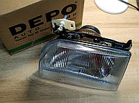 Фара левая механическая DEPO 431-1118L-LD-E FORD ESCORT 86-90