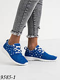 Кросівки жіночі весняні літні блакитні текстильні, фото 9