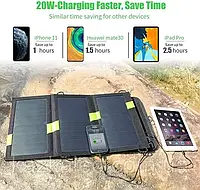 Солнечная панель солнечное зарядное устройство X-DRAGON 21 Вт, USB 5 В 2 А зарядное