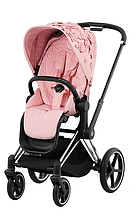 Прогулянкова коляска Cybex Priam 4.0 Simply Flowers Pink шасі Chrome Black