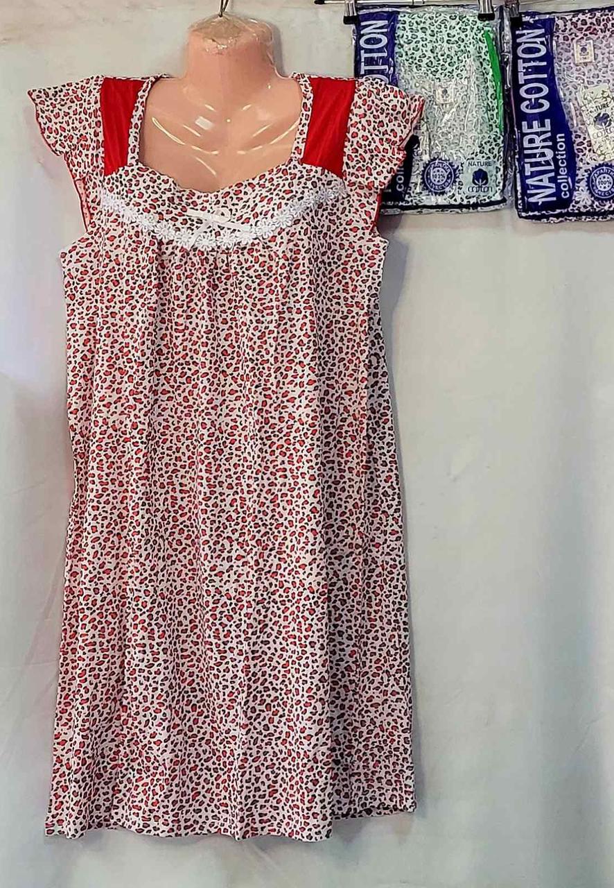 Жіночі нічначка"Natur COTTON" Узбекистан (48-56) повномірні
