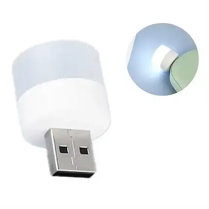 Портативна USB-лампа 1 В,Лампа USB для повербанка, Led-лампа USB, USB-USB лампа для ноутбука, фото 1