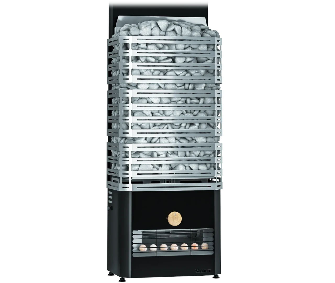 Електрокам'янка SAUNUM Primary 12 kW чорний, фото 1