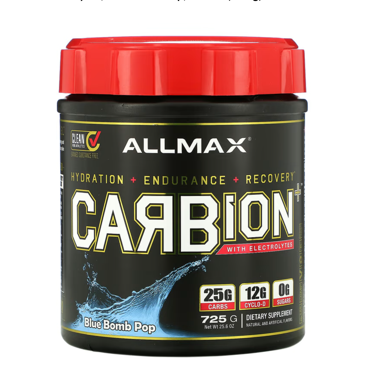 AllMaх Carbion with Electrolytes 725g