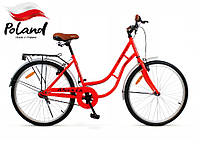 Міський велосипед Heckler Paris City, колесо 26", Червоний.