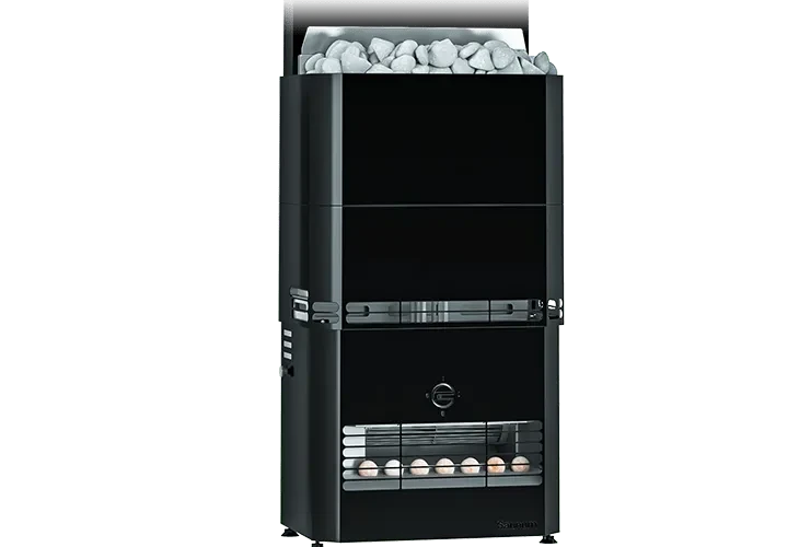 Електрокам'янка SAUNUM Primary 6 kW  закрита чорна
