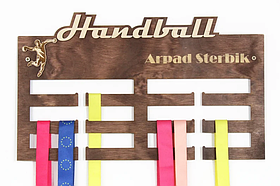 Іменна медальниця з дерева 40x24см