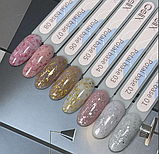 База GeliX молочна зі срібною поталлю 01, фото 2