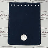 Клапан для міні сумочки 10*14. "Черепаха". Колір синій, фото 2