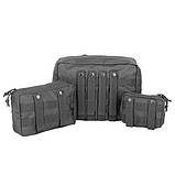 Набір із трьох контейнерів Mil-Tec Mesh Pouch Set Black 16003802, фото 4