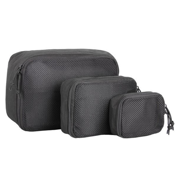 Набір із трьох контейнерів Mil-Tec Mesh Pouch Set Black 16003802