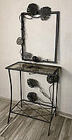 Набор стол+рама для зеркала Листья Монстеры