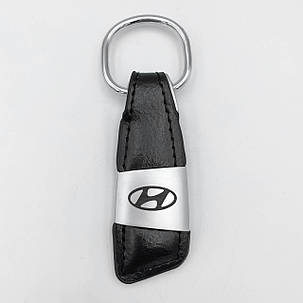Брелок для ключів шкіряний Hyundai (Хюндай), фото 3