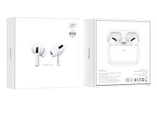 Навушники вакуумні безпровідні з мікрофоном Hoco EW05 Plus Bluetooth в кейсі Білий (EW05/White), фото 6