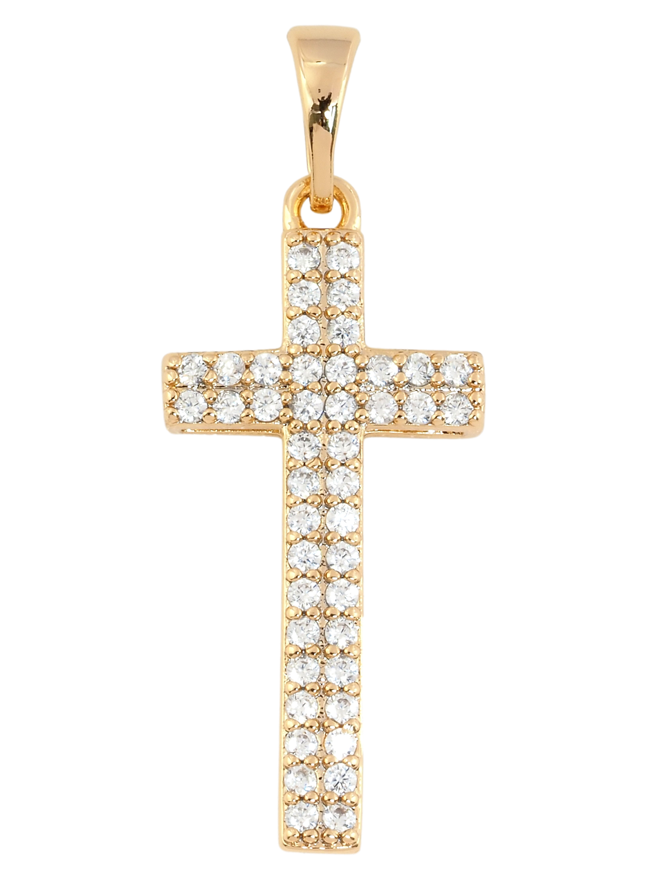 Кулон Xuping Позолота 18K "Хрест із цирконієм" для ланцюжка до 5мм