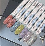 База GeliX ніжно-рожева з різнокольоровою поталлю 10, фото 4