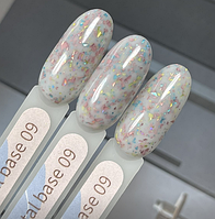 База GeliX молочна з різнокольоровою поталлю 09