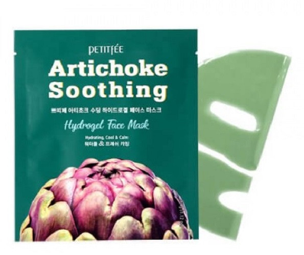 Гідрогелеві заспокійливі патчі для очей з екстрактом артишоку Petitfee Artichoke Soothing Face Mask Гідрогелеві заспокійливі патчі для очей з екстрактом артишоку Petitfee Artichoke Soothing Face Mask