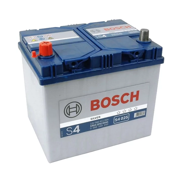 Автомобільний акумулятор BOSCH S4 60Ah L+ ASIA Евро S4 6CT (540EN) (0 092 S40 240). Автомобільний (БОШ)
