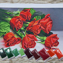 3413 Сім троянд, набір для вишивання бісером картини