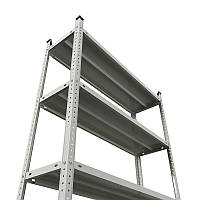 Полочный стеллаж Атлант 2000х1000х500, 5 металических полок (серый) бо для гаража, подвала, дома, доставка Б/У