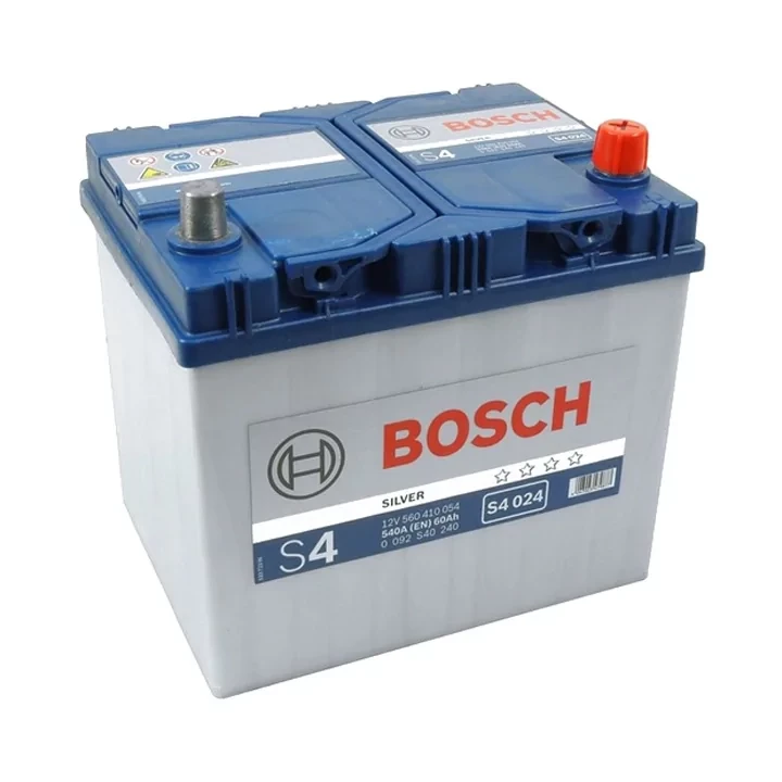 Автомобільний акумулятор BOSCH S4 60Ah R+ ASIA Евро S4 6CT (540EN) (0 092 S40 240). Автомобільний (БОШ)