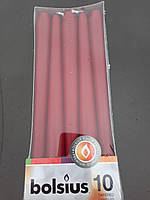 Конусна свічка 245/24 Bolsius коробка 10 шт. Бордова