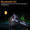 Bluetooth FM-трансмітер Promate SmarTune-4 USB QC3.0/USB OTG/microSD Black (smartune-4.black), фото 3