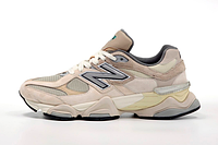 Кроссовки женские New Balance 9060 бежевые, Нью Баланс 9060 замша, текстиль. код KD-14237