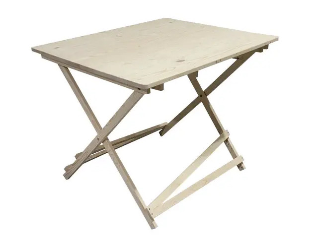 Квадратний дерев'яний розкладний стіл