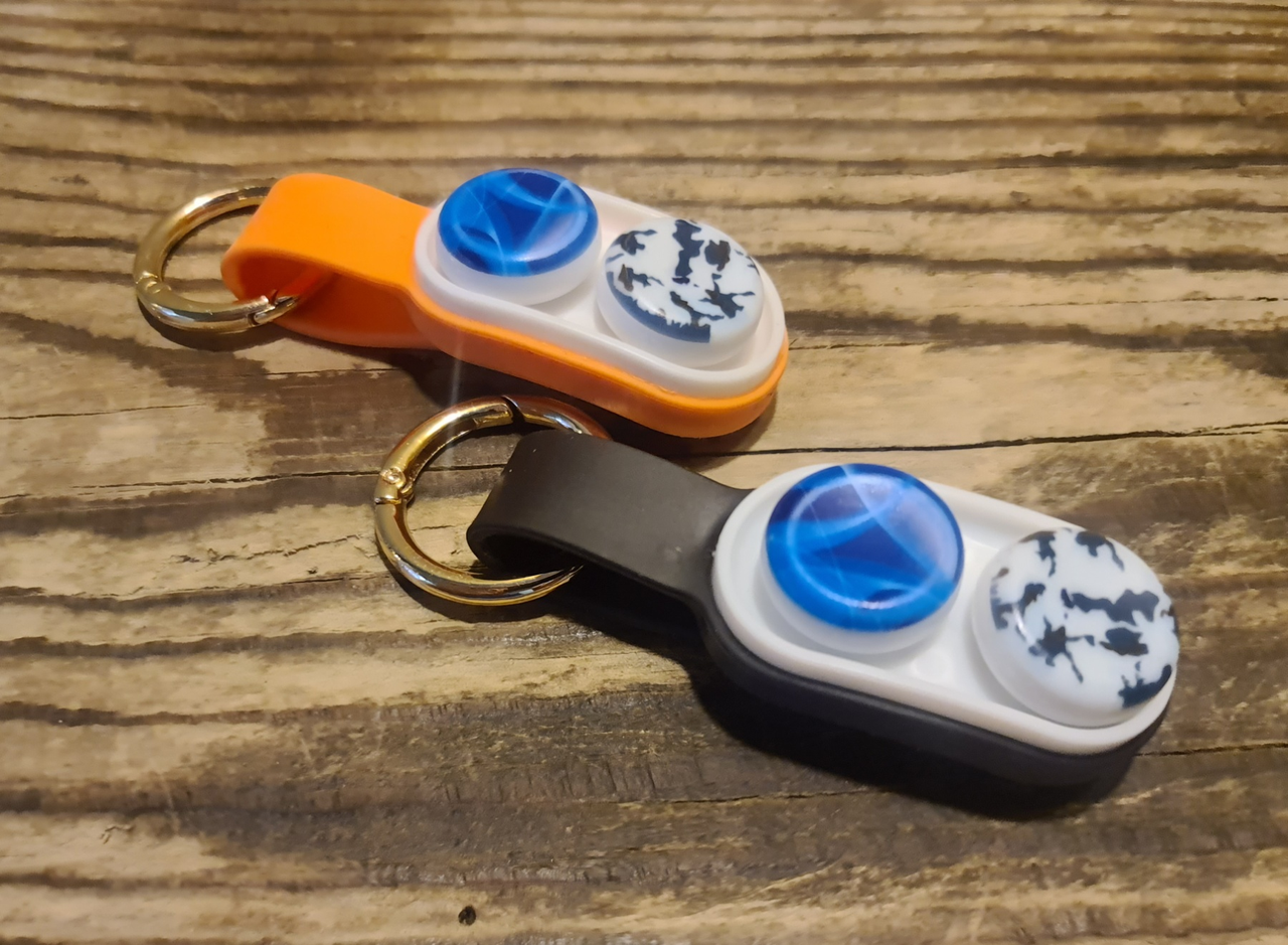 Набір - дитяча іграшка Pop Puck Fidget антистрес, еластичні іграшки з трубкою, що вискакує, 2 штуки