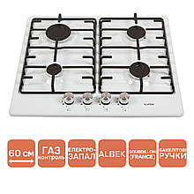 Газова поверхня VENTOLUX HG640-MA3 S (WH) біла емаль