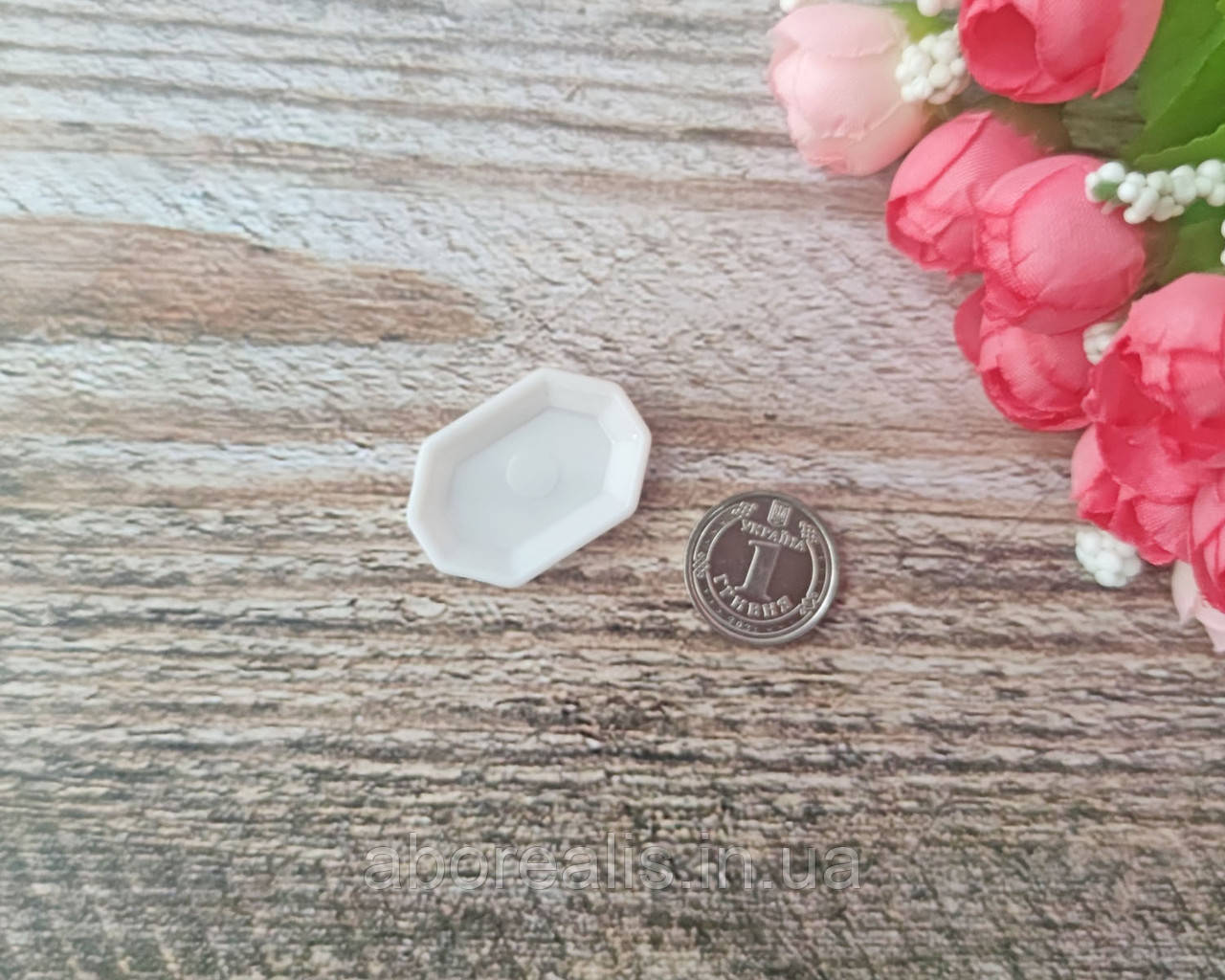 Мініатюра лялькова 1:12 тарілка. 1 шт, фото 1