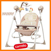 Колиска-гойдалка Carrello Nanny 3в1 CRL-0005 Purple Line Beige Dot