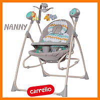 Колиска-гойдалка Carrello Nanny 3в1 CRL-0005 Purple Line Grey Wave