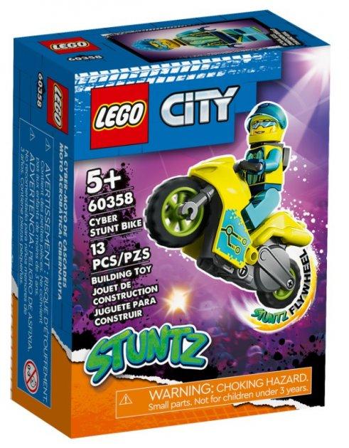Lego City Кібер трюковий мотоцикл 60358