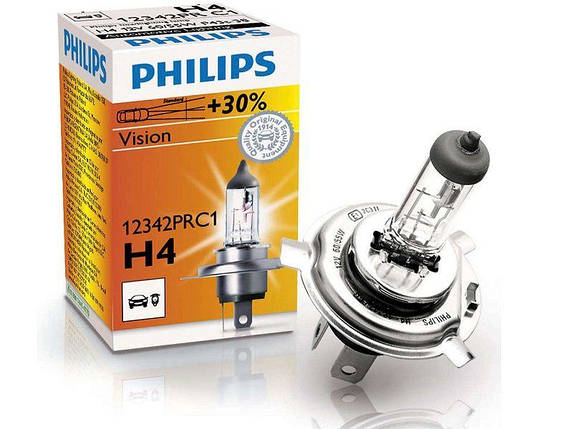 Автолампа H4 +30% Philips 12342PRC1, фото 1