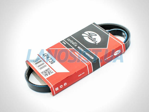 Ремінь приводний кондиціонера Матіз 0.8 Gates 4PK738, фото 1