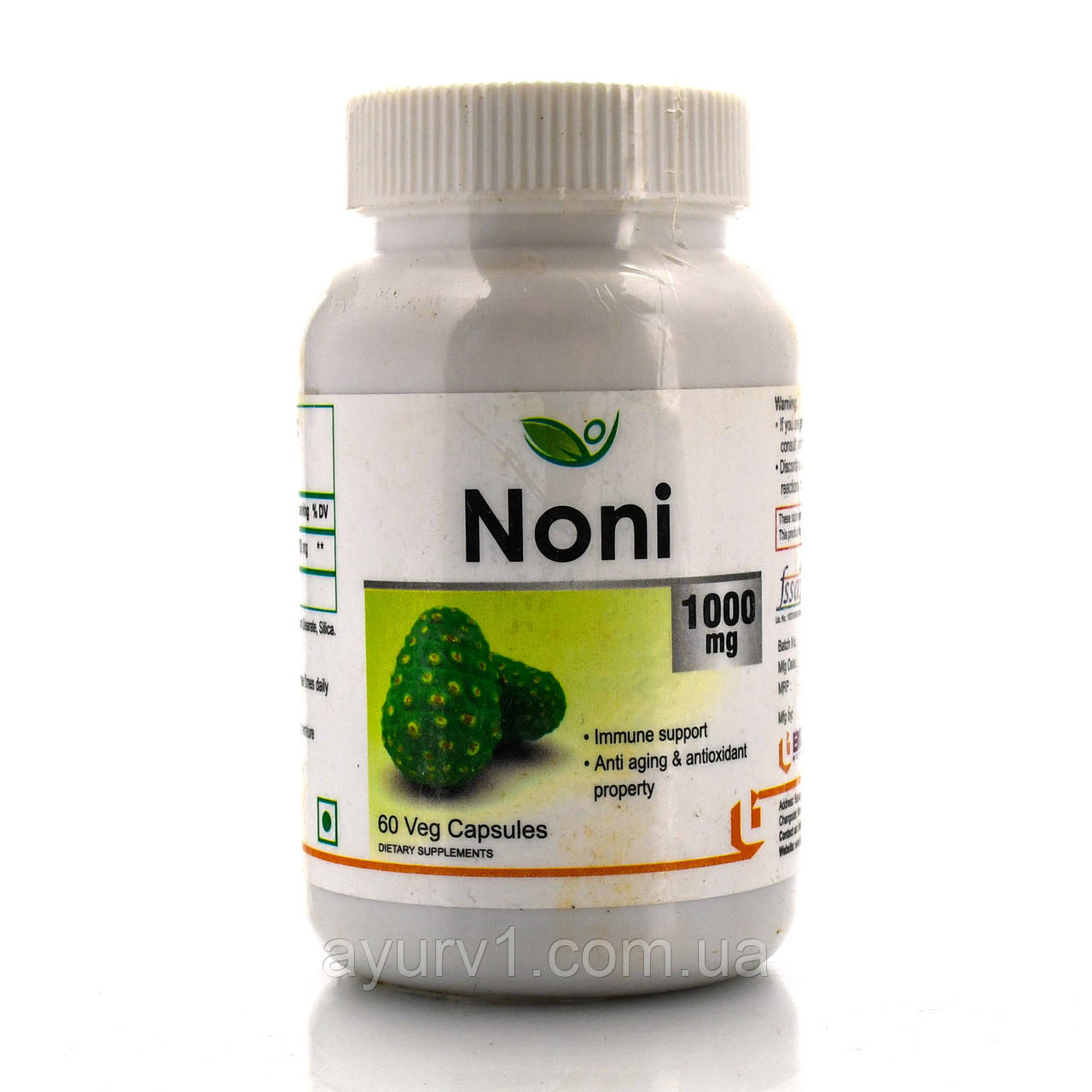 Ноні-1000 мг, Noni 1000mg Biotrex Nutraceuticals, 60 veg capsules