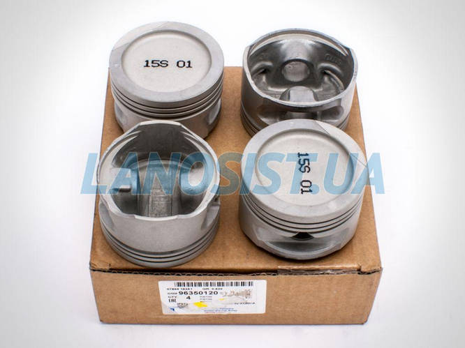 Купить Поршни Ланос 1.5 Нексия 1.5 STD GM оригинал 96350120, цена 2780 ...