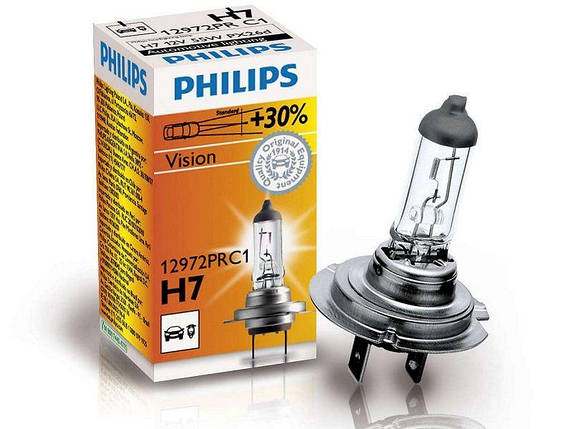 Автолампа H7 +30% Philips 12972PRC1, фото 1