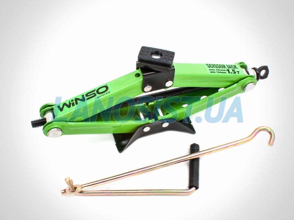 Домкрат ромбовий 1.5т гумова подушка WINSO 121510